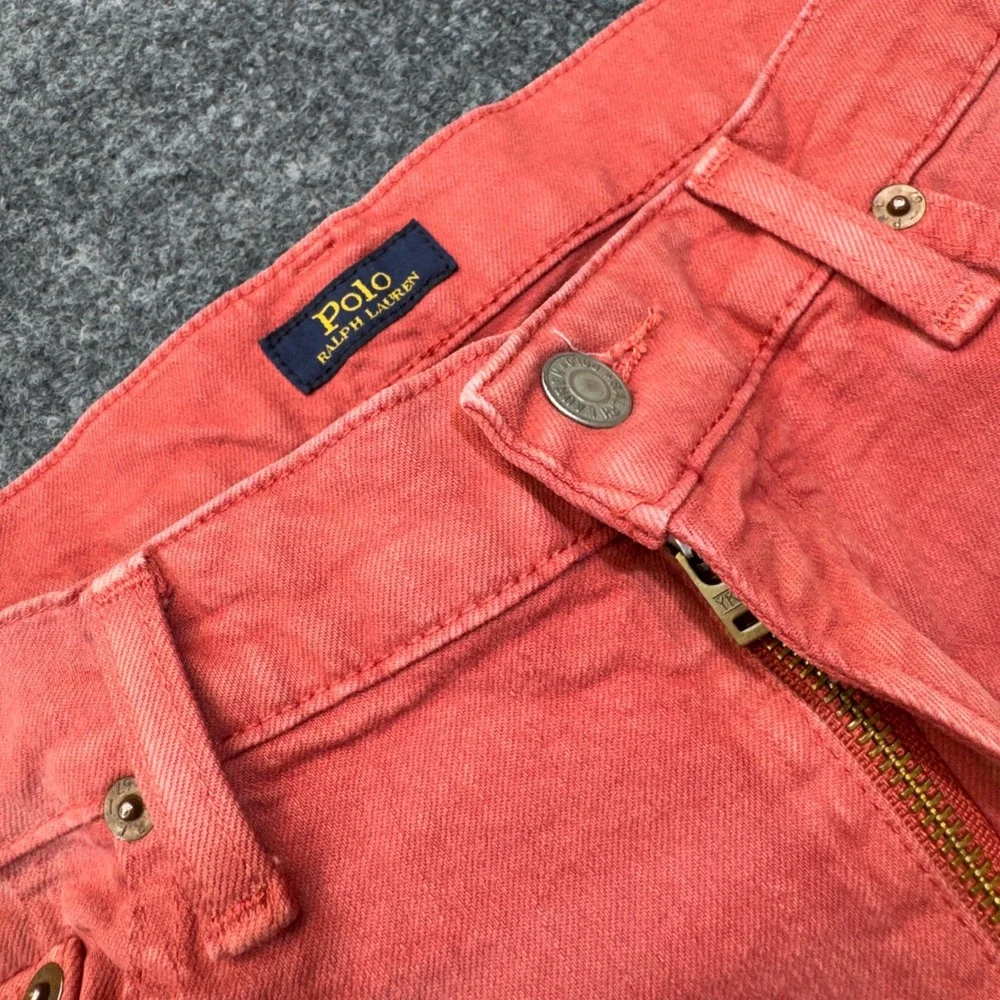 Polo Ralph Lauren Jeans Mens 36x30 Red Sullivan Slim Five Pocket Denim Nantucket